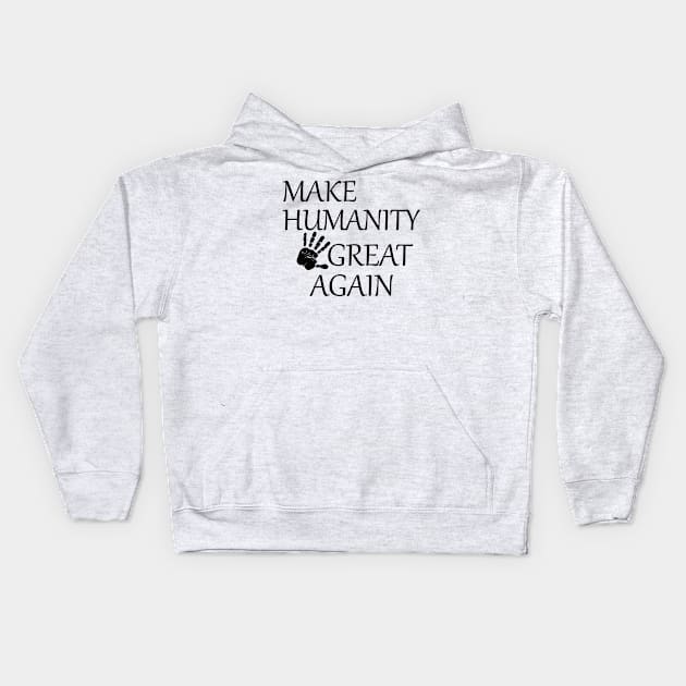 humanity Kids Hoodie by SpassmitShirts